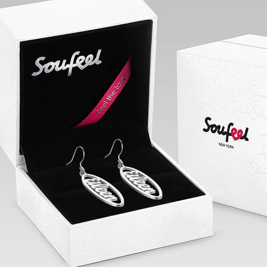 Name Earrings, Drop Earrings Simple Style Platinum Plated