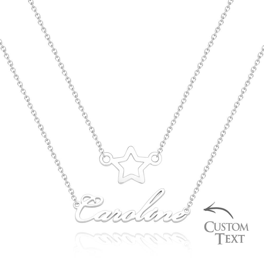 Custom Name Necklace Various Options Necklace Custom Initial Necklace Letter Name Necklace Gift for Her