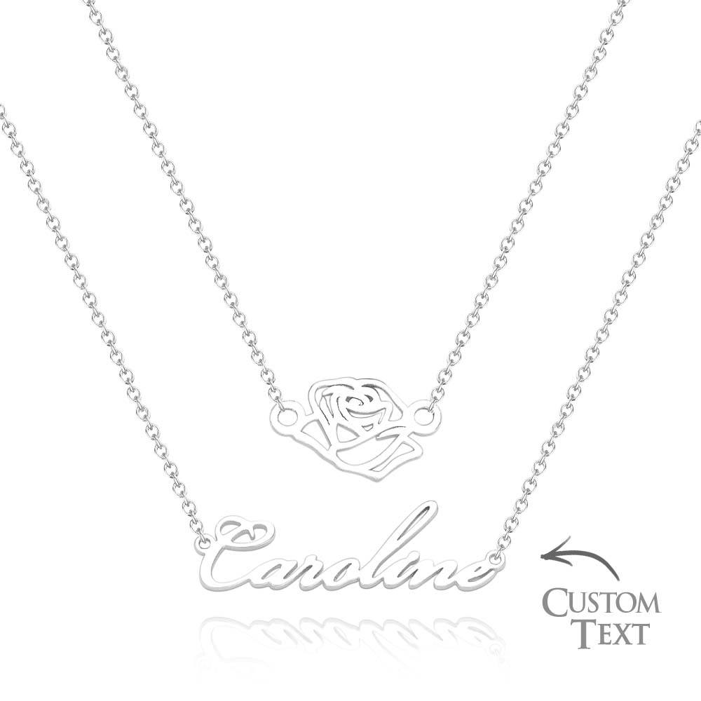 Custom Name Necklace Various Options Necklace Custom Initial Necklace Letter Name Necklace Gift for Her