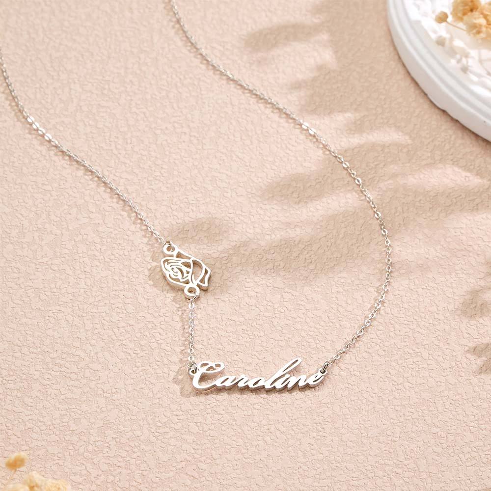Custom Name Necklace Various Options Necklace Custom Initial Necklace Letter Name Necklace Gift for Her