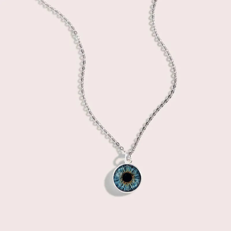 Custom Soulmate's Eye Necklace Custom Necklace Add Eye Photo as a Unique Gift for Loved Ones