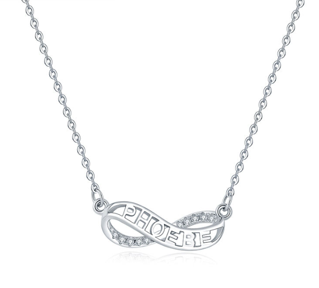 Custom Name Necklace Everlasting Love Necklace Gift for Her