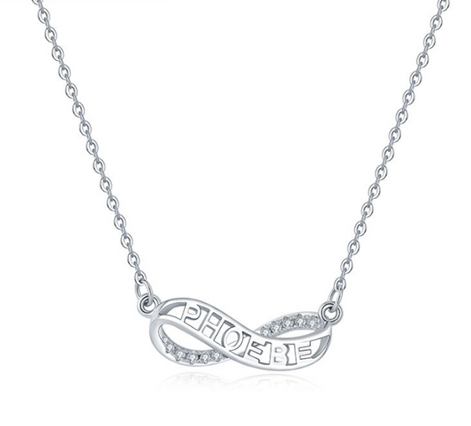 Custom Name Necklace Everlasting Love Necklace Gift for Her