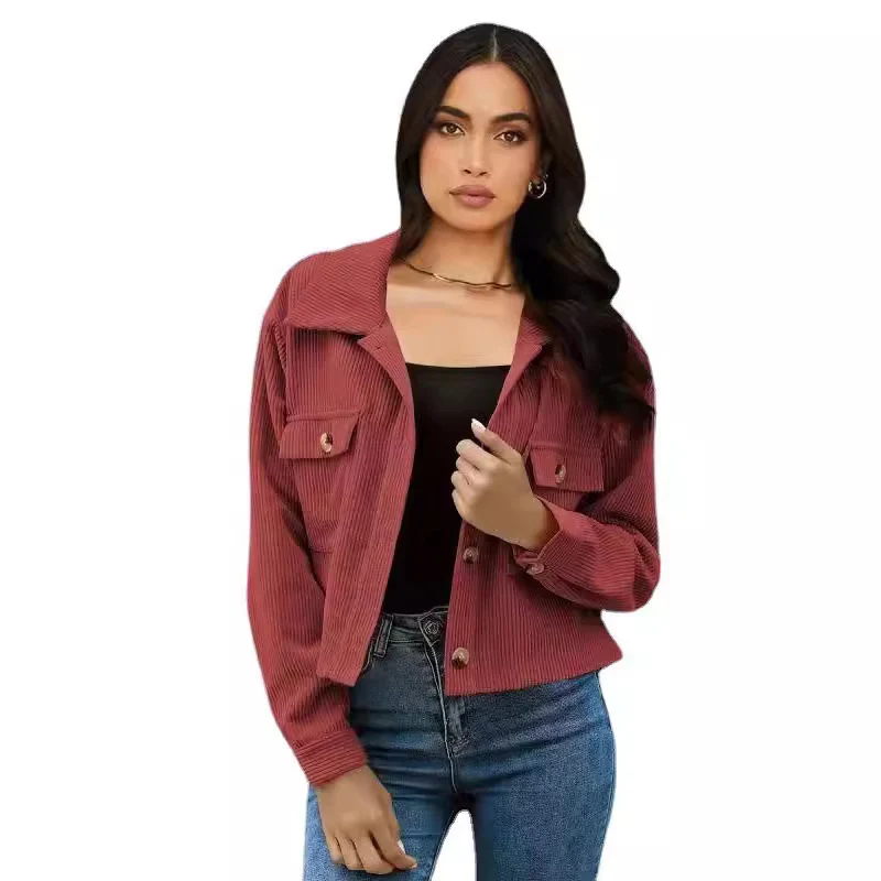 New Top Corduroy Cardigan Jacket For Women